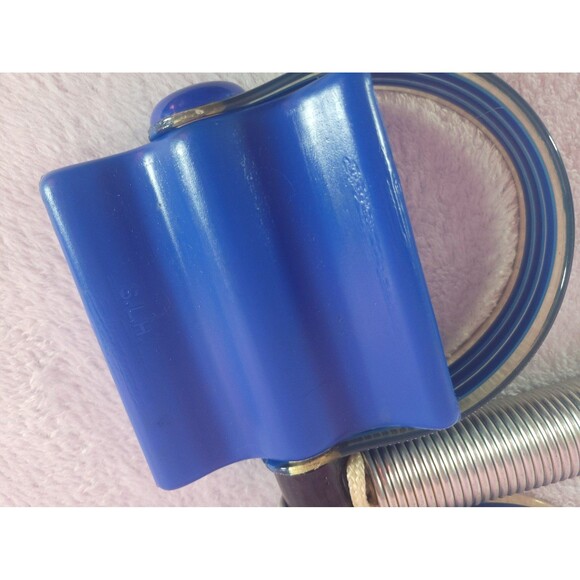 The Original Tummy Trimmer Blue Vintage Spring Abdominal Metal Exerciser w/ Box - Picture 10 of 12